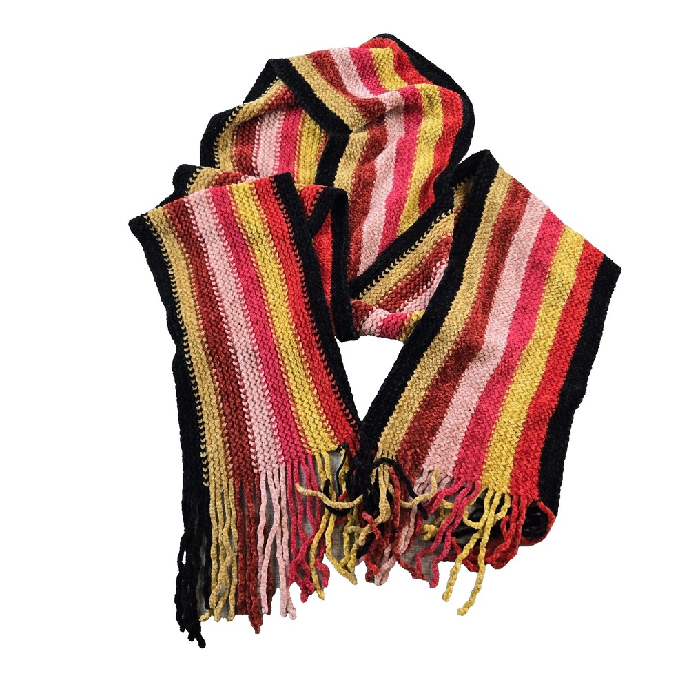 Extra Extra Long Unisex Striped Scarf Neck Warmer Colorful‎ Approx. 9" x 112"